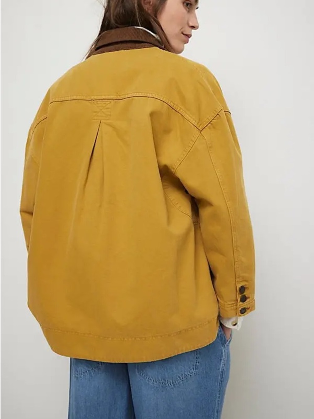 NWOT Free People We The Free Denim Barn Coat Size Medium - Picture 2 of 15